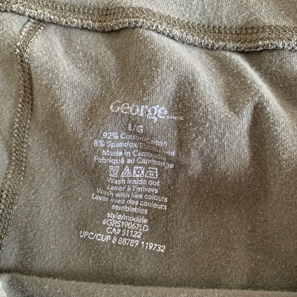 George Army Green Yoga Pants - Picture 2 of 6